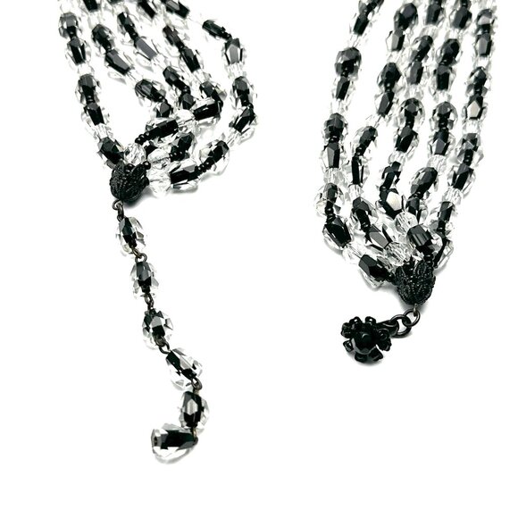 1950s Miriam Haskell Five-Strand Crystal Necklace — Signed, Museum Quality — EUC - Picture 5 of 10
